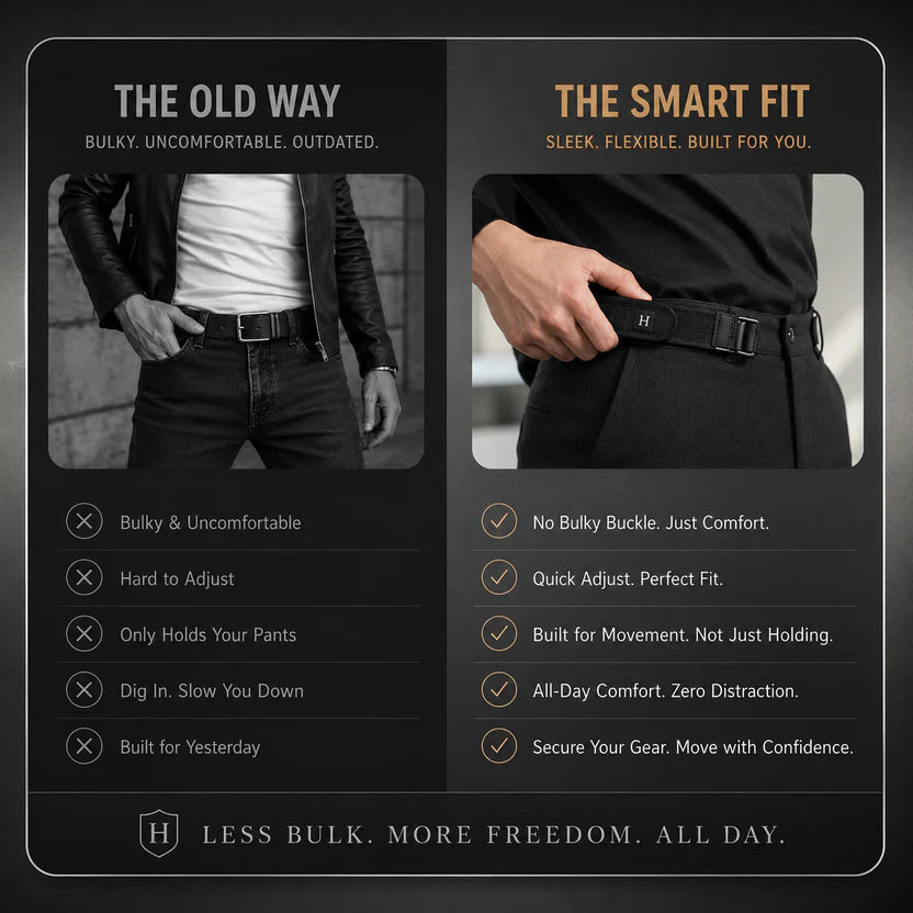 FlexHook™ Tactical Metal Hook Elastic Belt